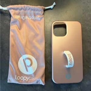 Loopy iPhone 12 case; 6.1” screen. Righty.